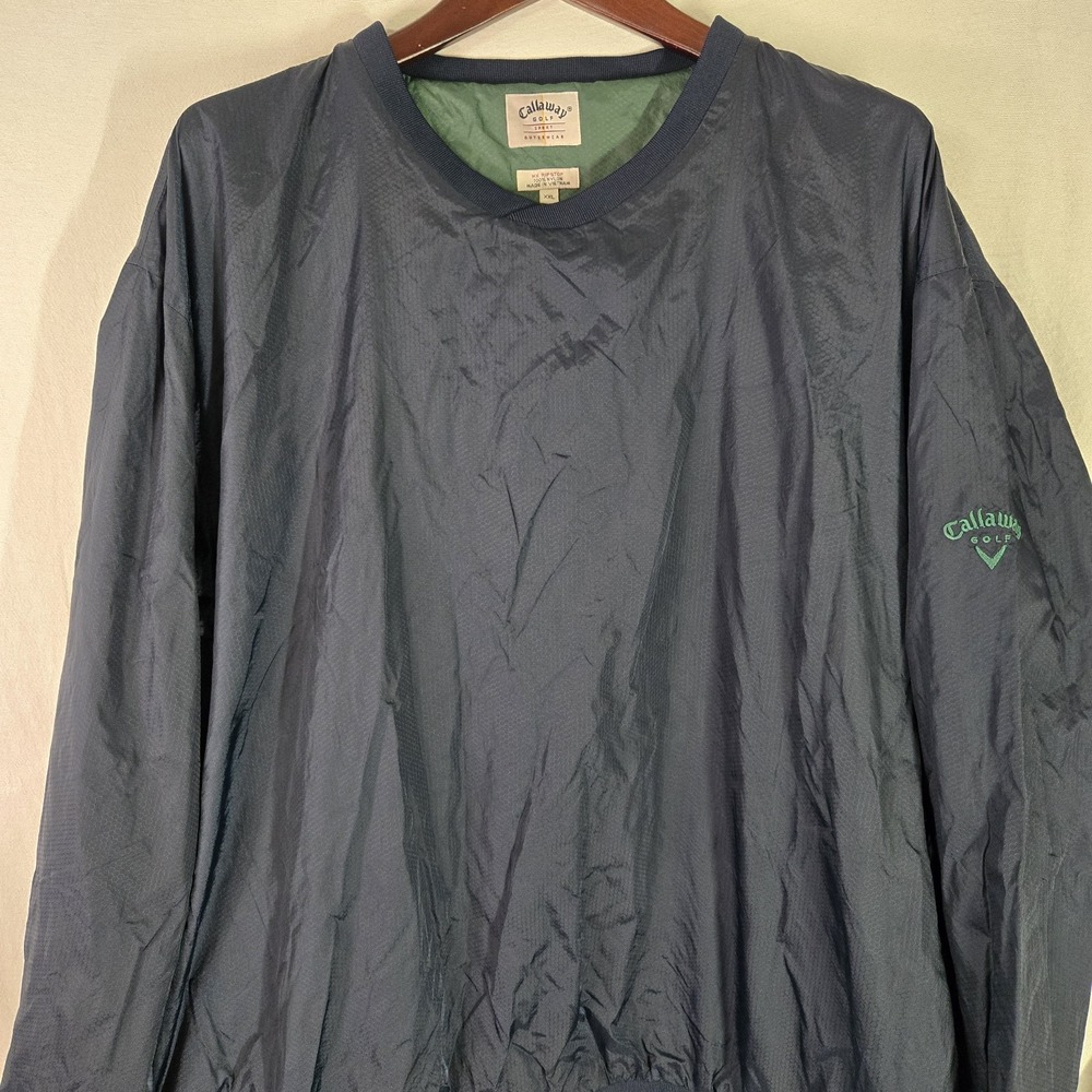 CALLAWAY GOLF‎ Windbreaker HX Ripstop Mens XXL Medium Pullover Dark Blue